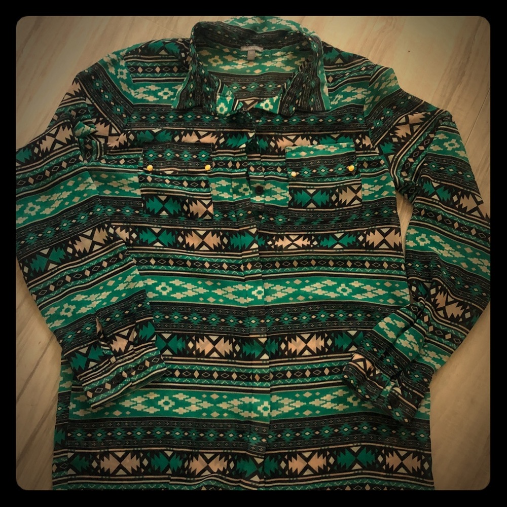 Tribal Print Top